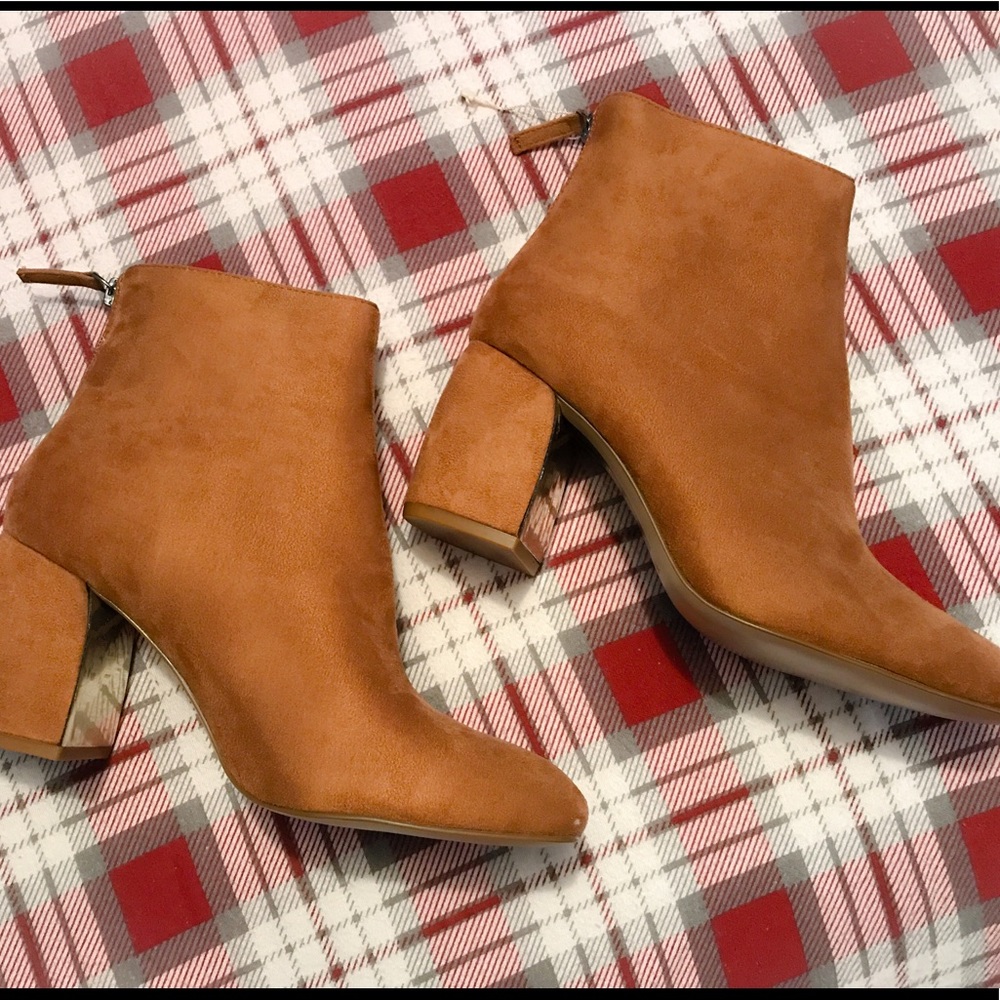 Chestnut Suede Booties straight from Europe 🐻